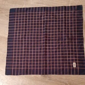 Cotton Handkerchief Checkered Blue And Red 18x18